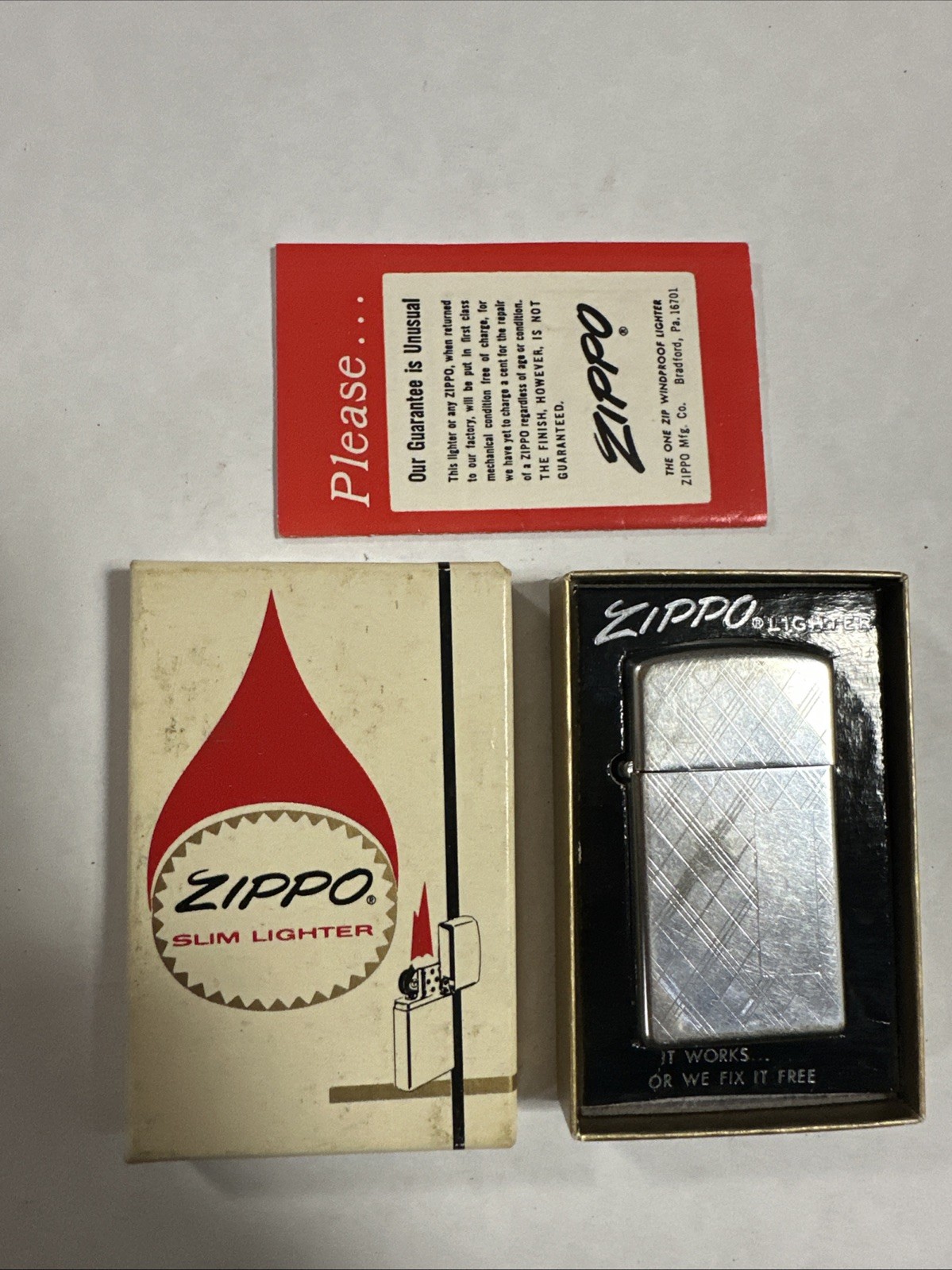 1960s Zippo Slim Lighter #1615