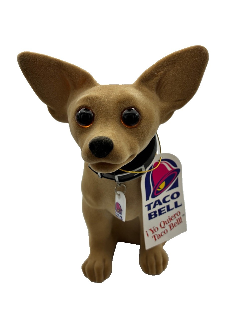1998 Taco Bell Yo Quiero Chihuahua Bobble Head Dog Vintage Promo with Tag.