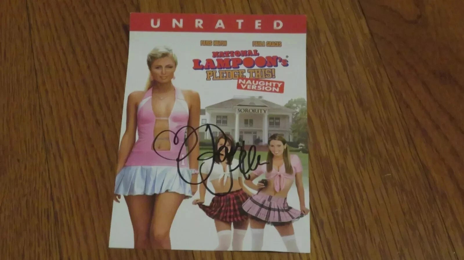 Paris Hilton Autographed Hand Signed Pledge This Insert