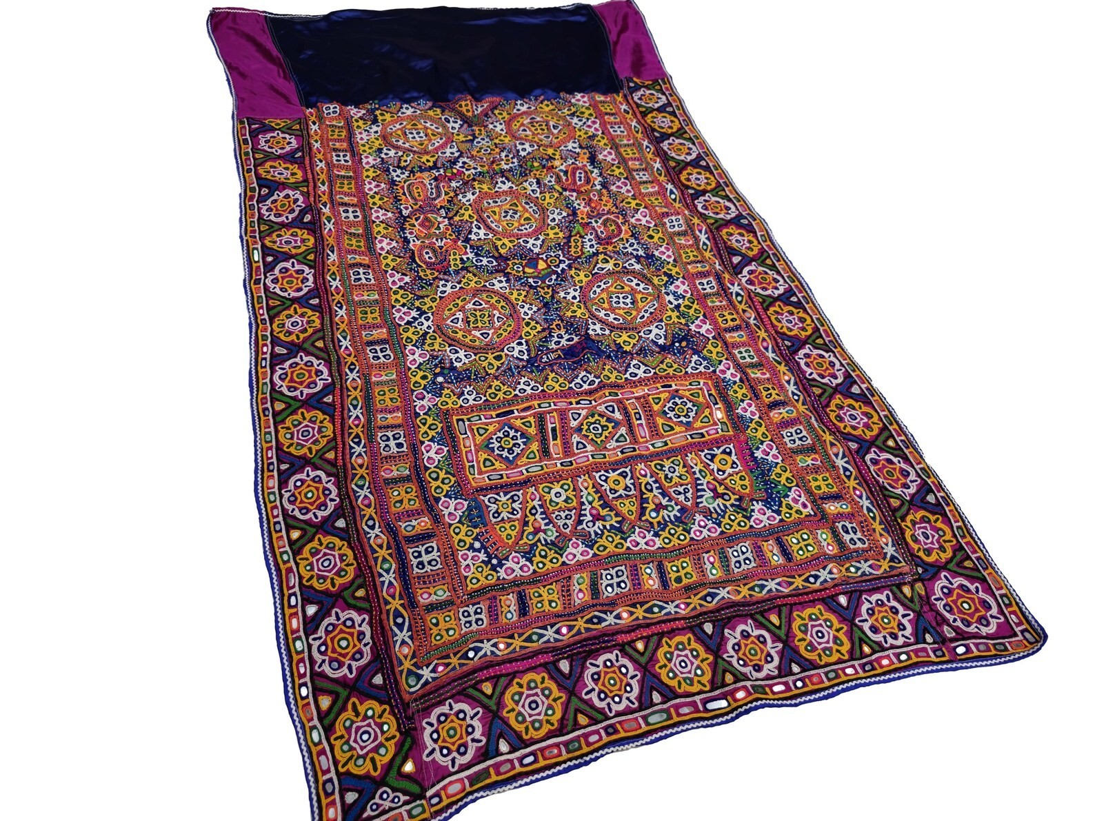 Banjara boho wall Rabari embroidery hanging , Banjara wall hanging antique