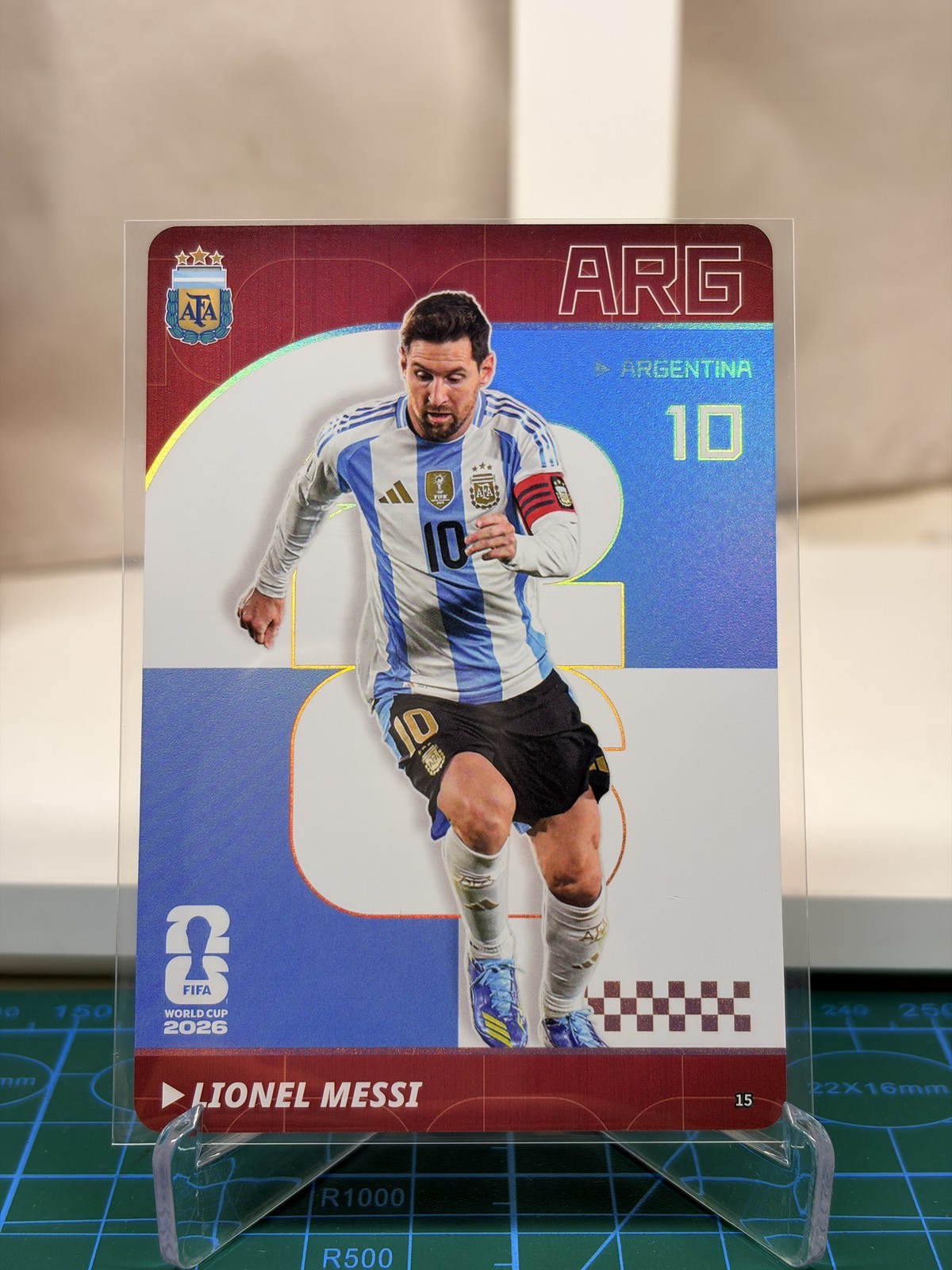 Kayou 2026 FIFA Lionel Messi Argentina Red Parallel Single Card #15 NM
