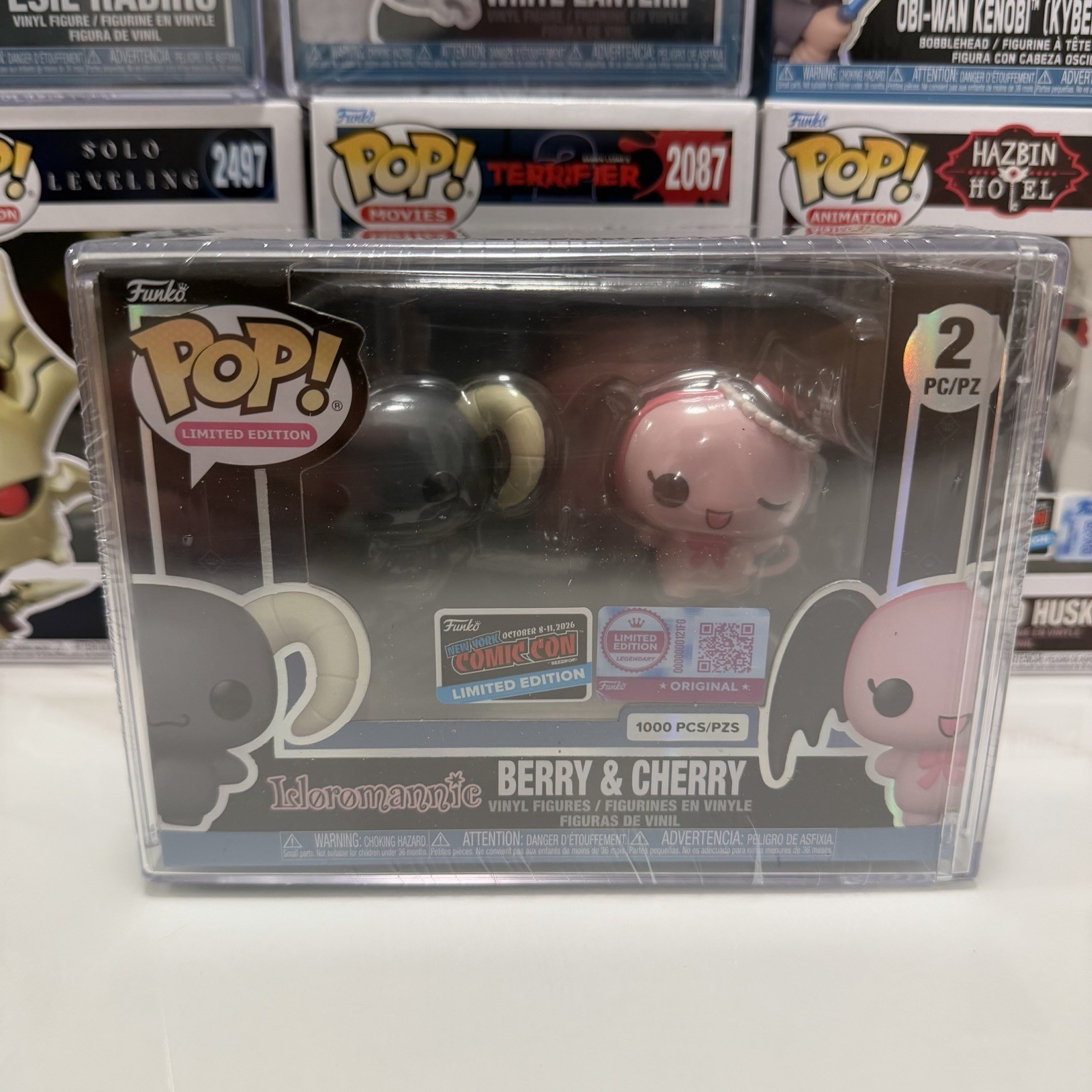 Funko Pop Lloromannic Berry and Cherry 2-Pack NYCC Sticker 2026 Limited 1000