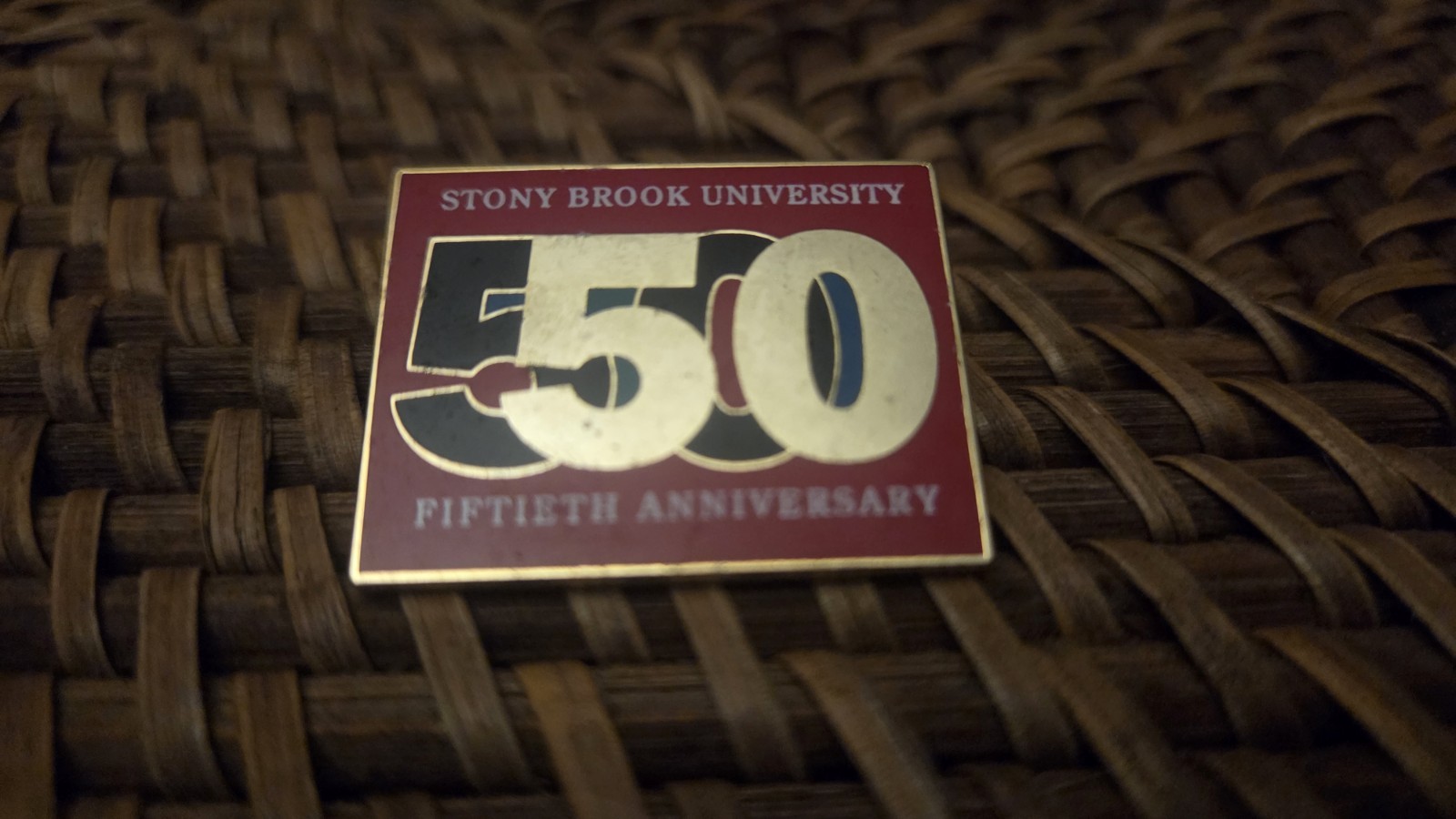 Stony Brook University 50th Fiftieth Anniversary Lapel Pin Pinback