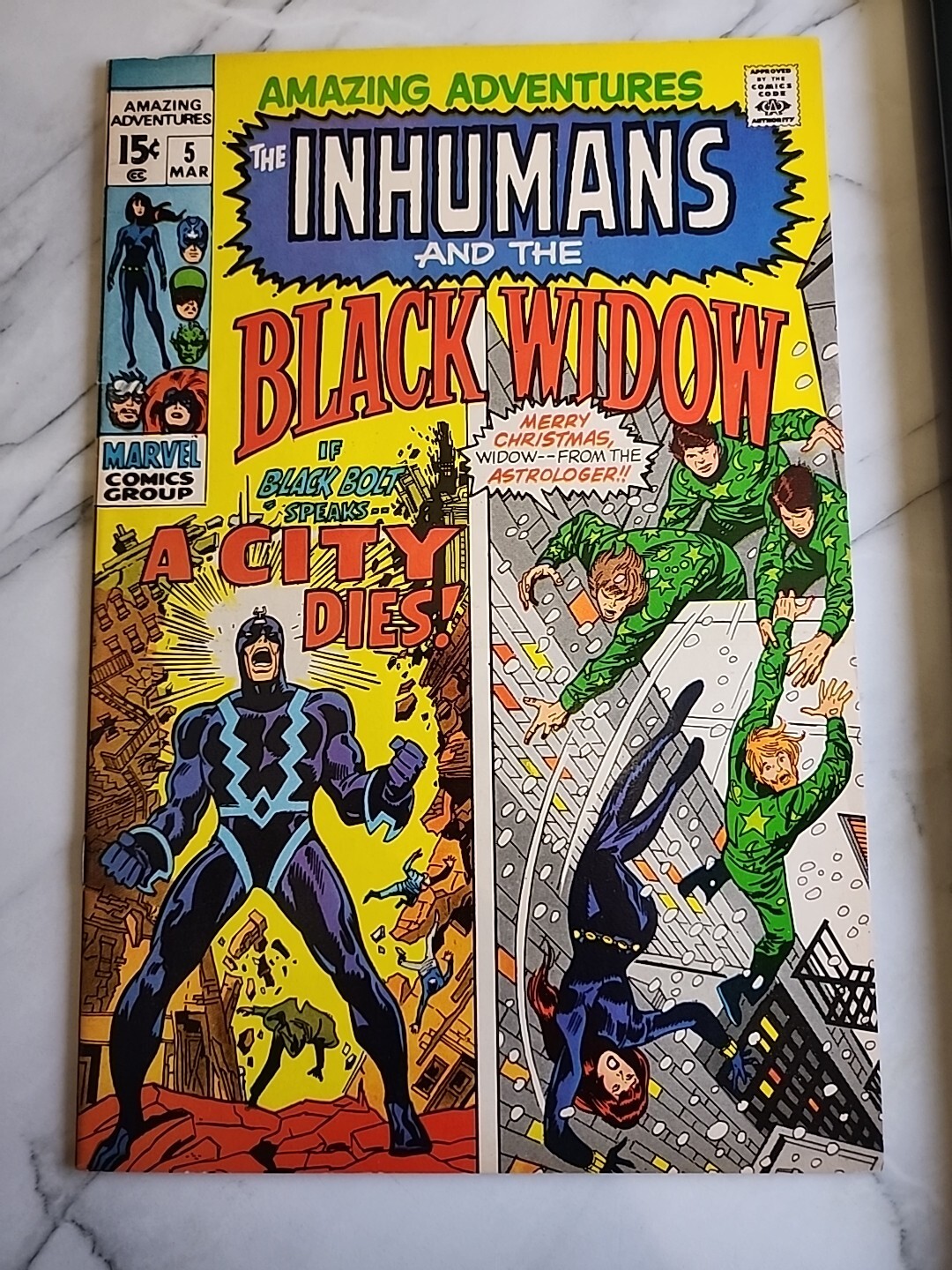 Amazing Adventures # 5 1971 Inhumans & Black Widow Neal Adams Art 