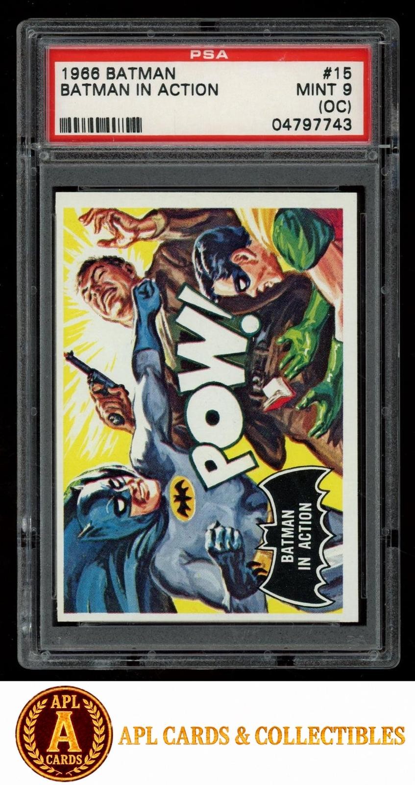 1966 Topps Batman Batman in Action #15 PSA 9(OC)