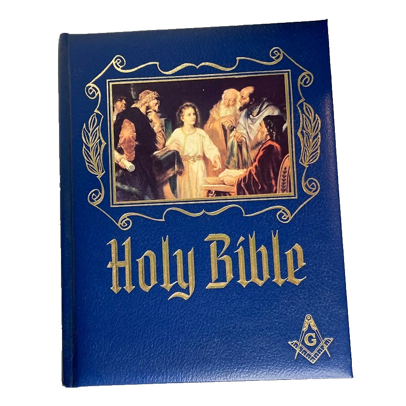 Freemason Masonic Holy Bible Master Reference 1988 Red Letter Edition Heirloom