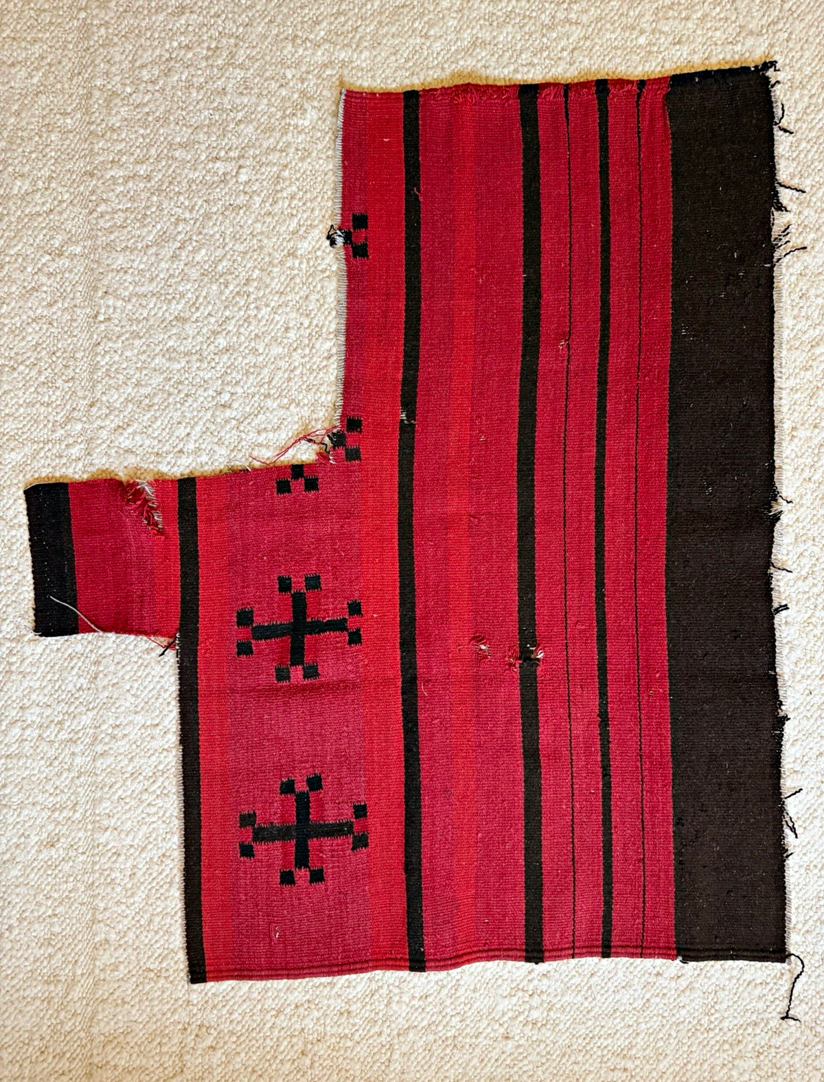 Navajo rug remnant 43”x29”