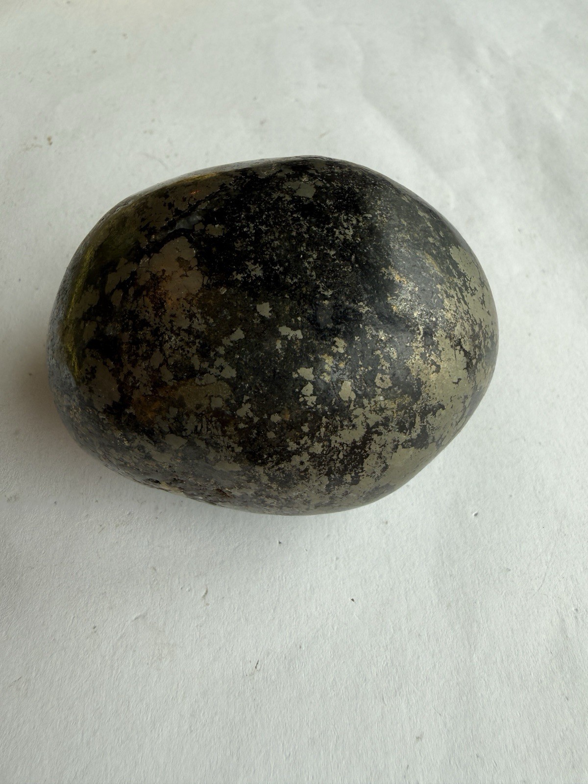 Polished Pyrite Pocket Stone 2.75