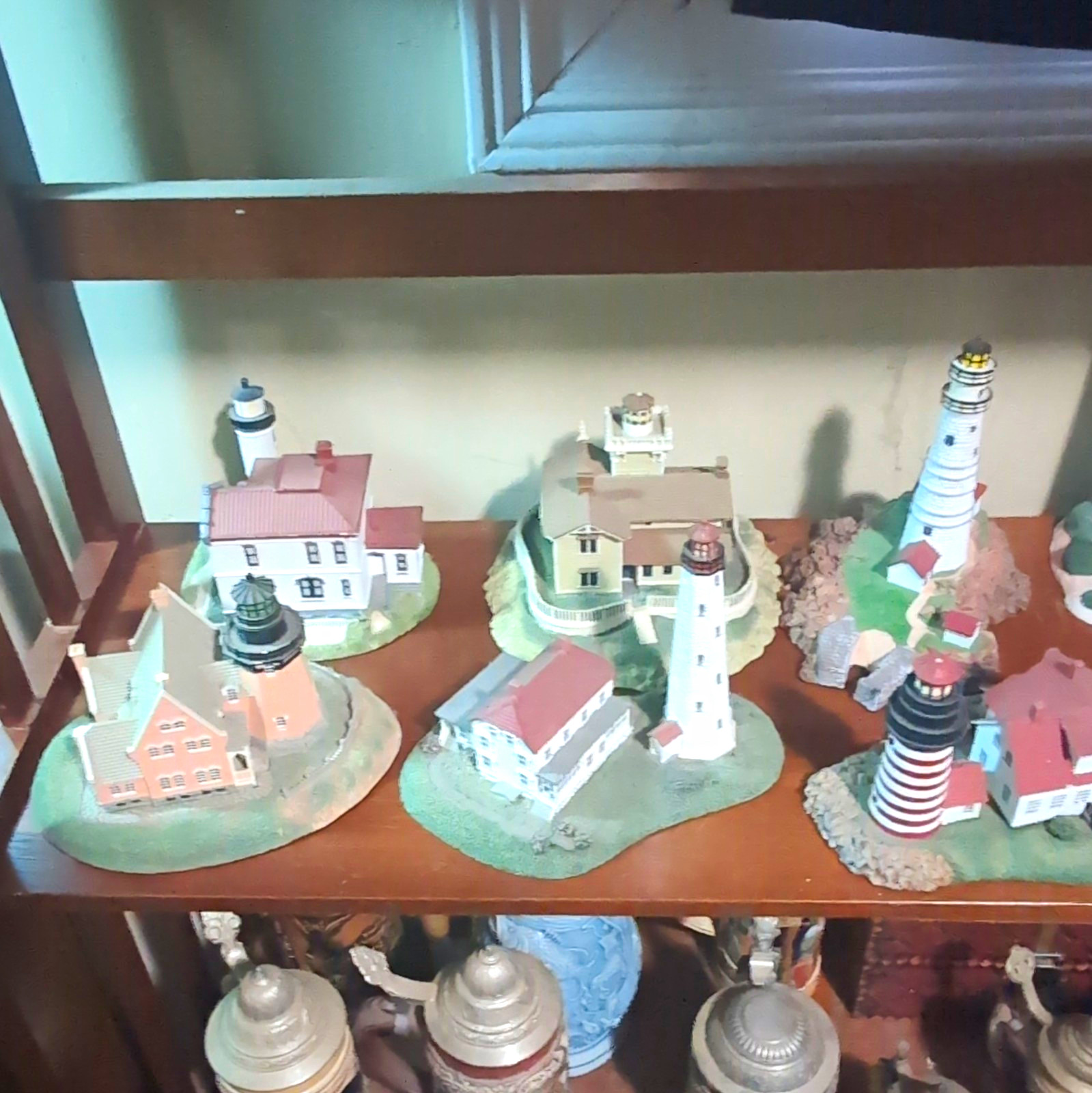 Danbury Mint Complete Set Of 8 Historic American Lighthouses Vintage 1990s