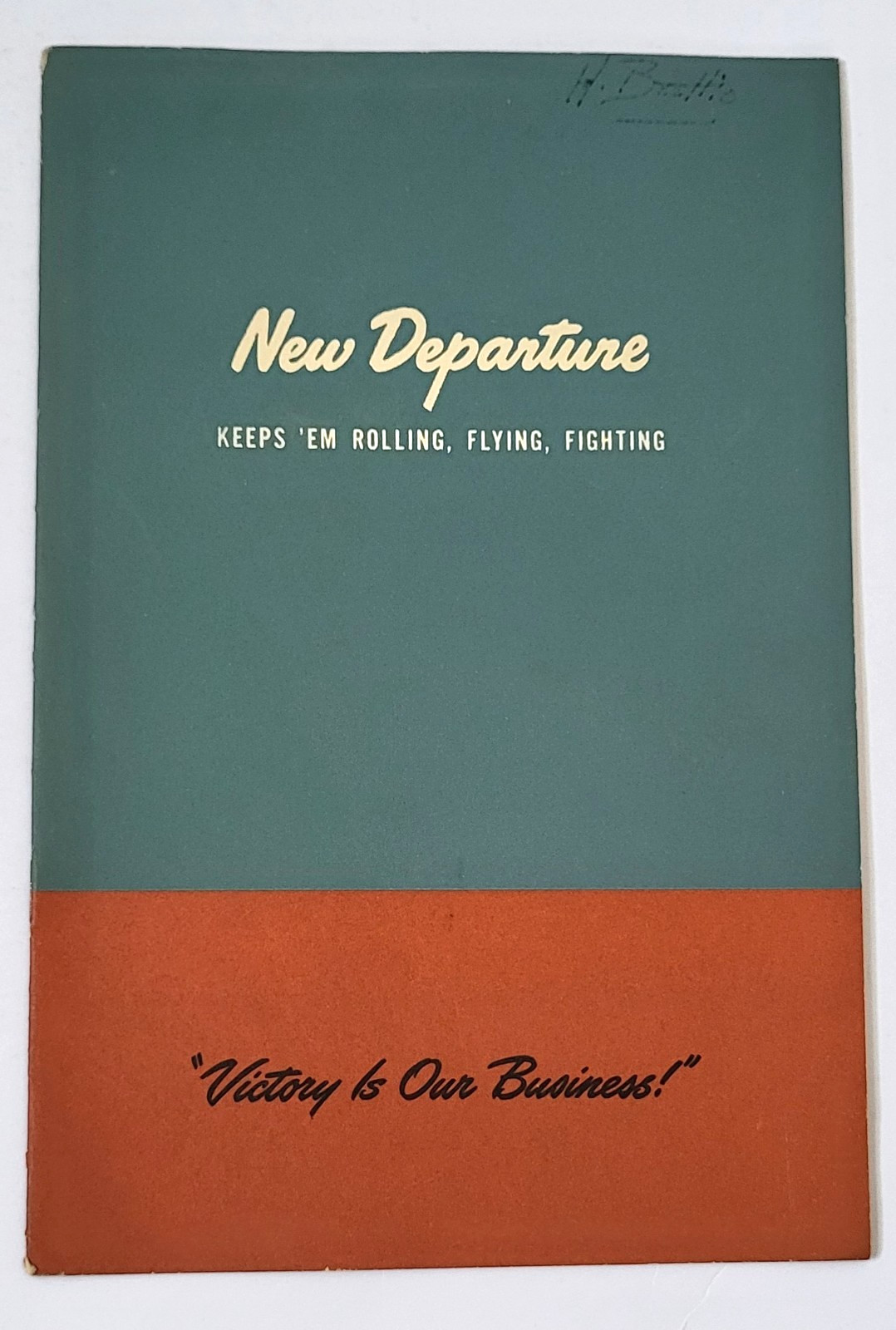 WWII Booklet Military Uses GENERAL MOTORS NEW DEPARTURE STEEL BALL BEARINGS
