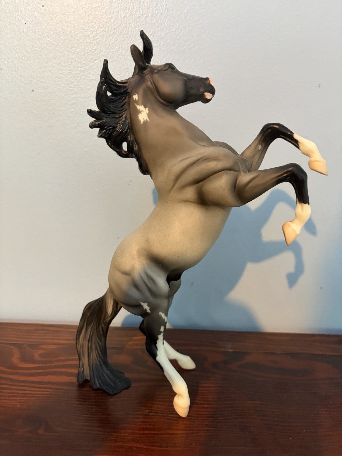 Breyer Traditional Sized Grey Pinto Silver Excellent