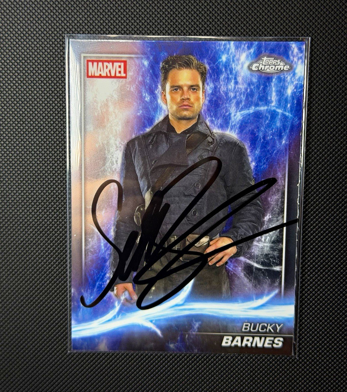 SEBASTIAN STAN Auto Bucky Barnes PHOTO PROOF 2025 Topps Chrome Marvel Studios#26