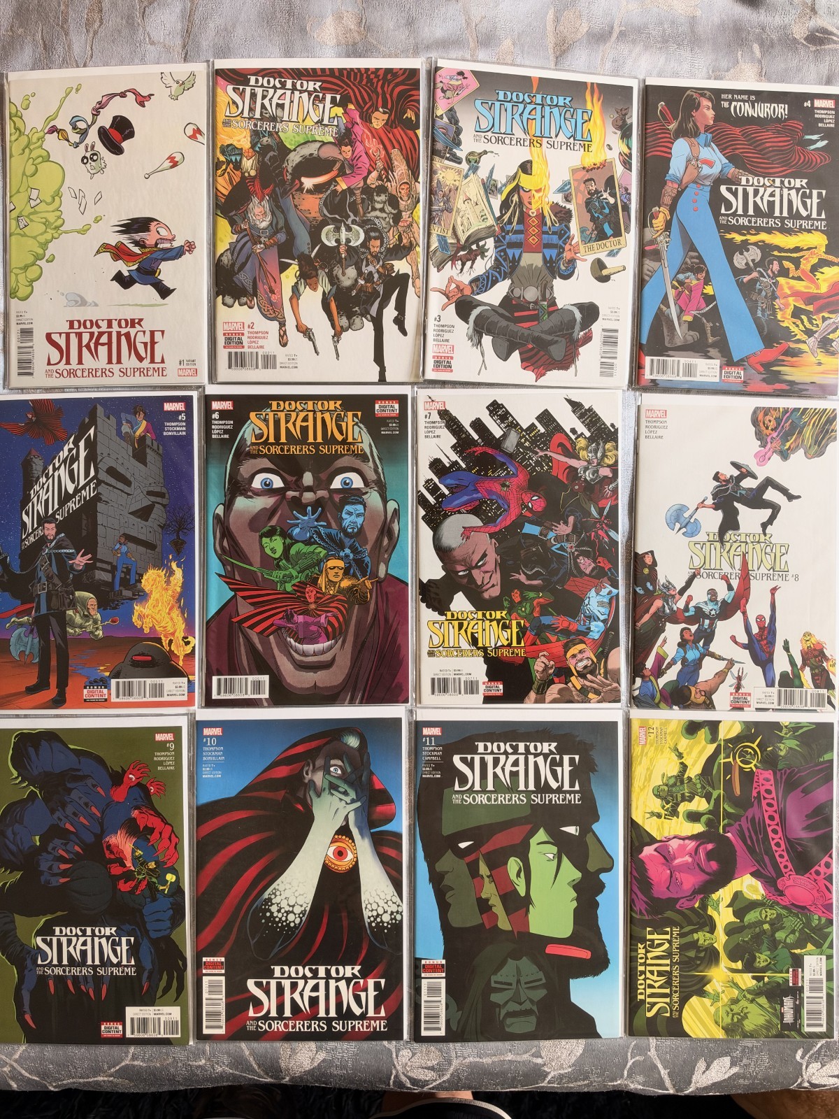 DOCTOR STRANGE AND THE SORCERERS SUPREME 1-12 MARVEL COMIC SET COMPLETE 2016