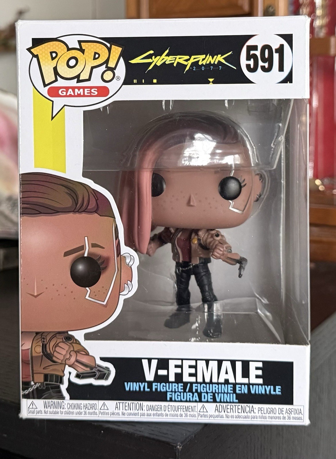 VAULTED Funko Pop Games: V-FEMALE #591 (Cyberpunk 2077 Game) w/Protector