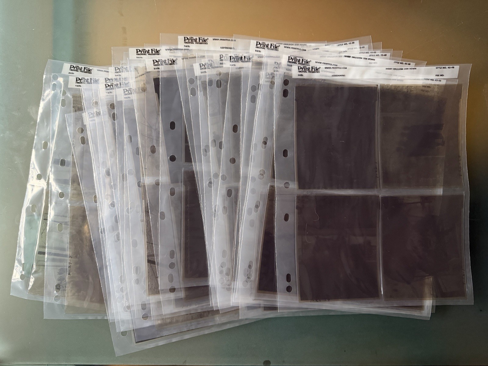 VTG Lot 4x5 Photo Negatives (100+) 1950’s Summer Resort Ranch B&W Large Format