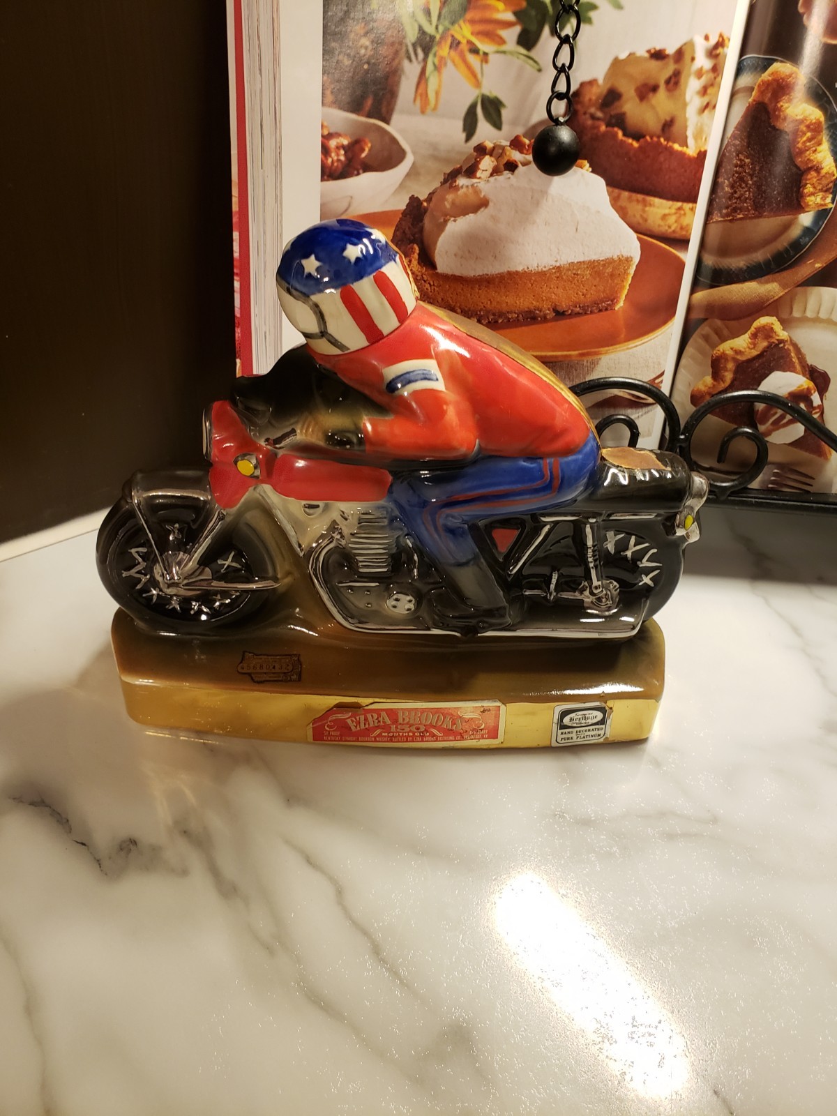 Vintage Motorcycle Whiskey Decanter 1971