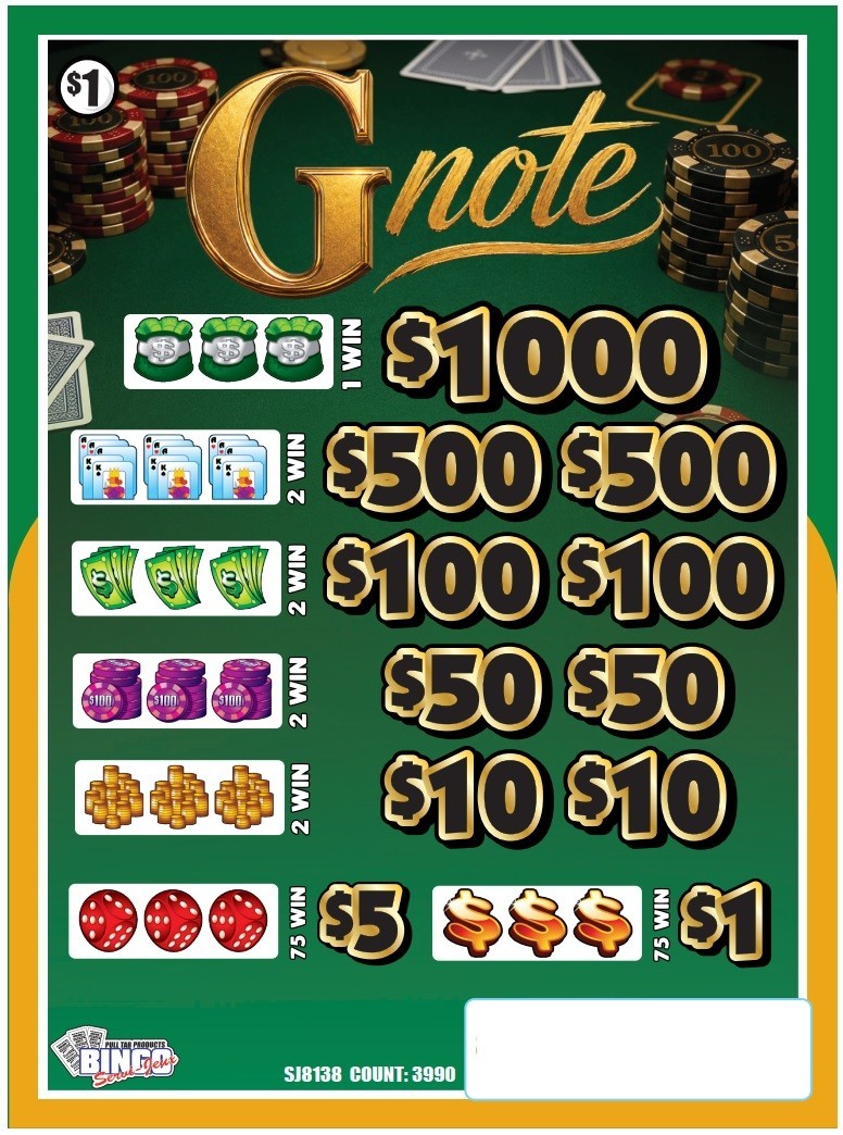 NEW pull tickets G-NOTE - Instant Tabs