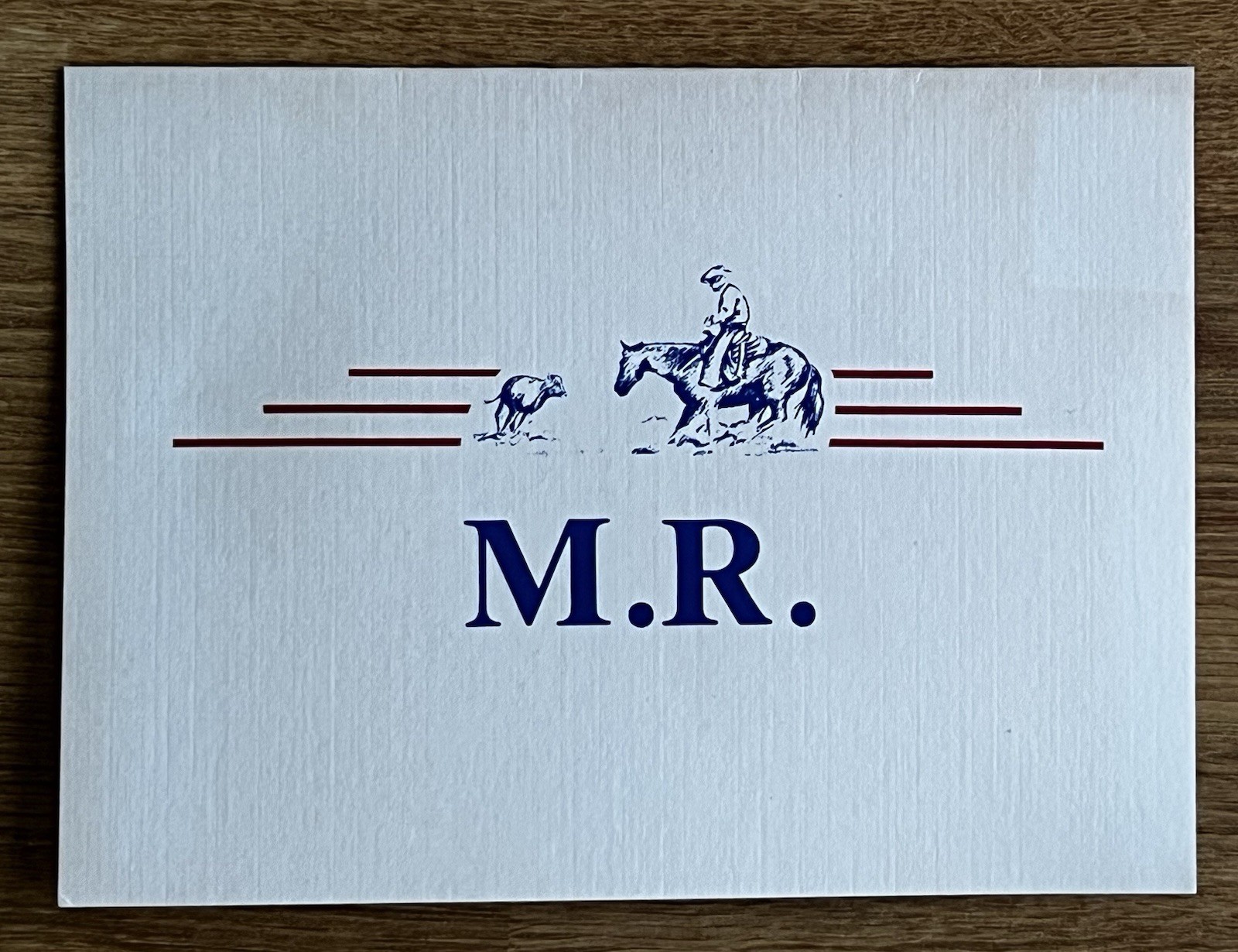 Matlock Rose, Private Birthday Party Invitation 1985, Cutting Horse, NCHA, AQHA