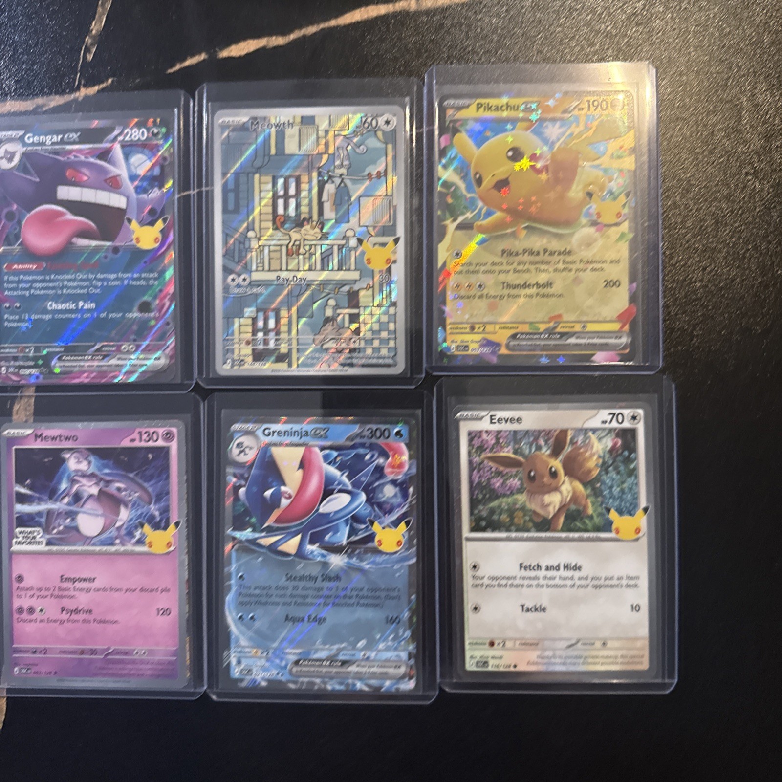 Pokemon Cards 30th Anniversary 5 Cards Rare