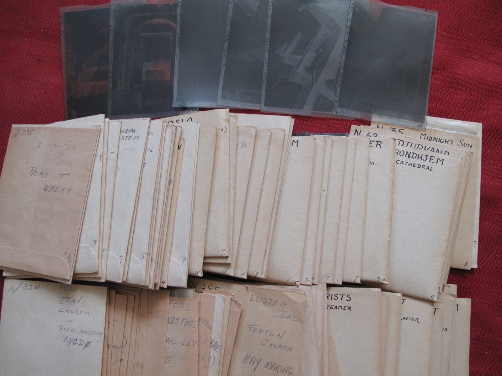 1939 Oslo, Luster... NORWAY 570 Film Negative Historic 3x4 Photo Lot