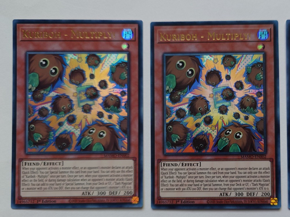 KURIBOH - MULTIPLY x2 MAMO-EN002 ULTRA RARE 1st Ed YUGIOH *NEW & MINT*