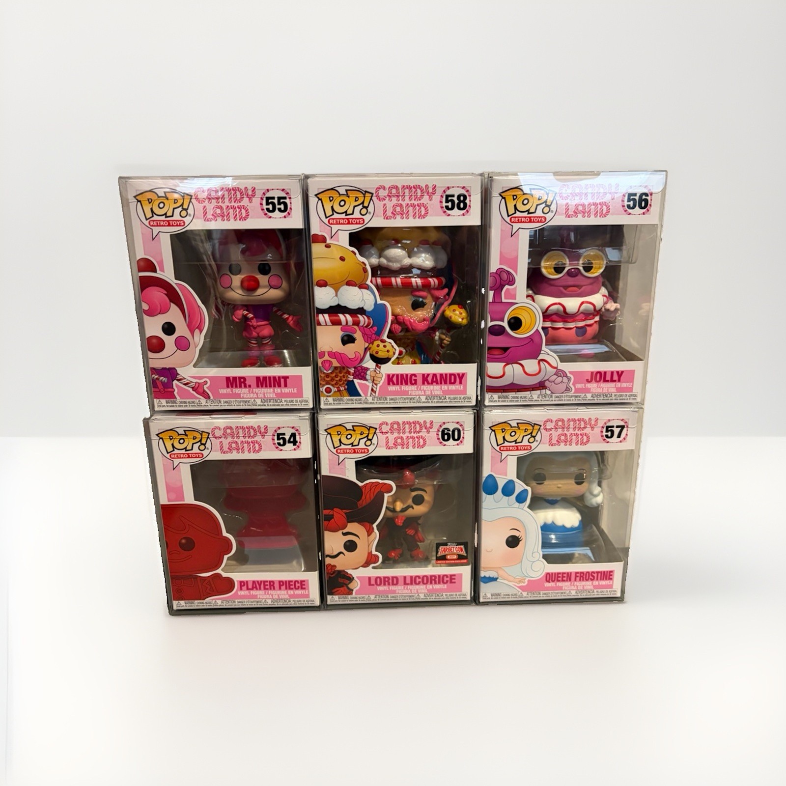 Funko Pop Candy Land Lot of 6 Retro Toys #54-58 #60 Exclusives Protectors