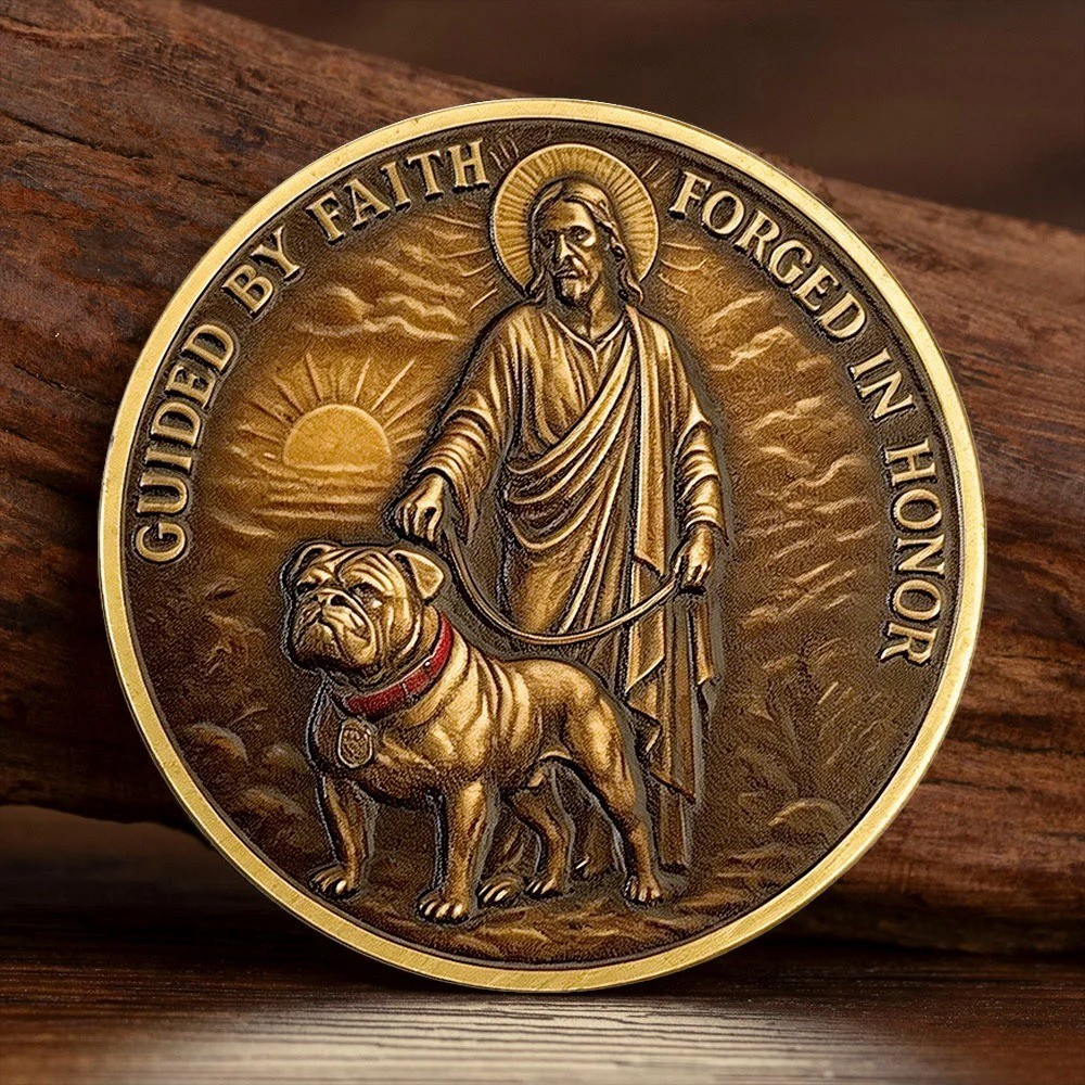 USMC Devil Dog Challenge Coin Semper Fidelis Marine Corps Veteran Gift