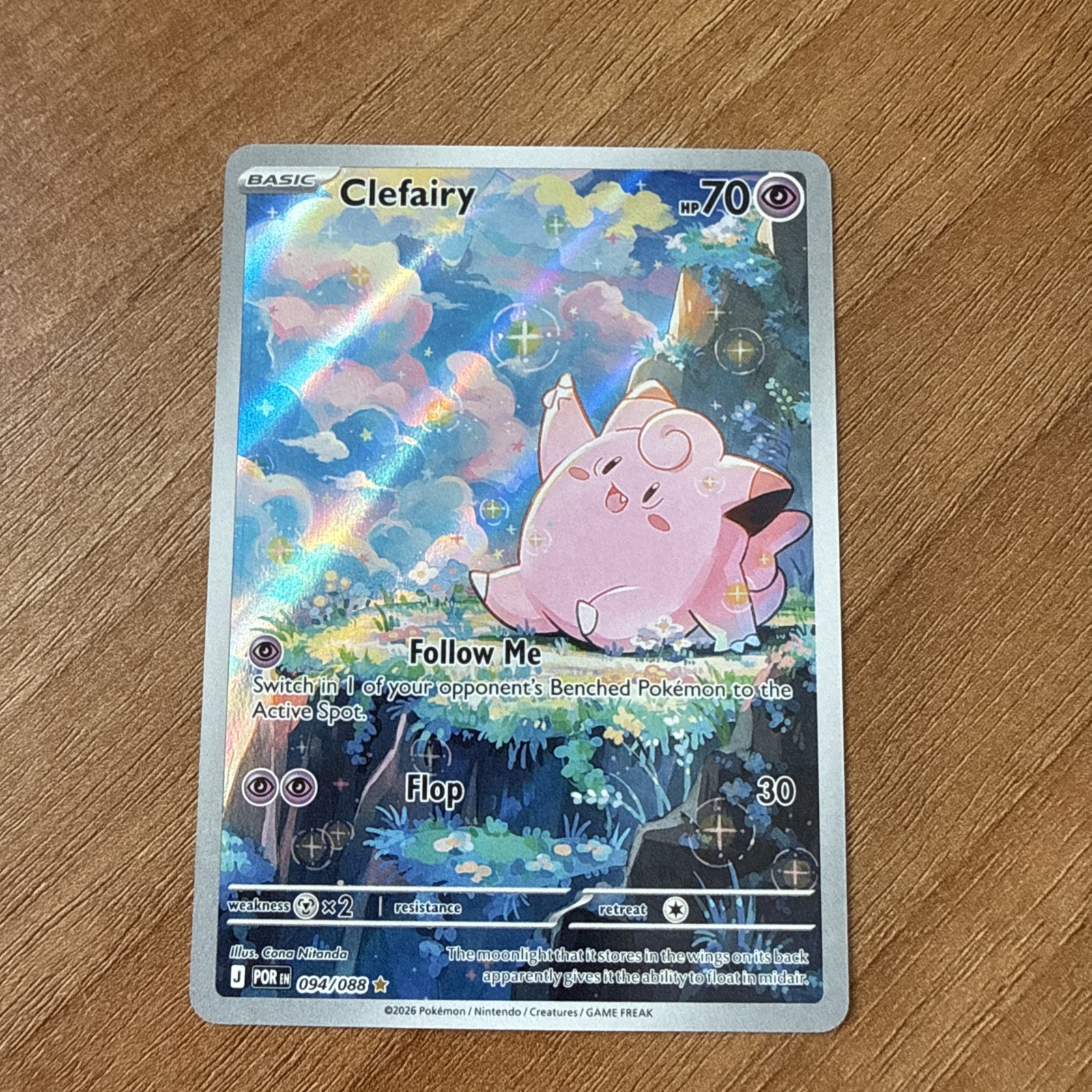 Clefairy 094/088 (IR) Pokemon Perfect Order Full Art Illustration Rare Pokémon 3 Clefairy 094/088 (IR) Pokemon Perfect Order Full Art Illustration Rare Pokémon 3
