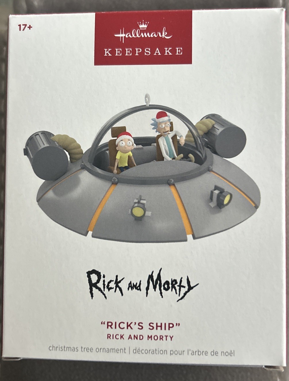 NEW 2025 Hallmark Keepsake Rick and Morty Rick\'s Ship Ornament NEW 2025 Hallmark Keepsake Rick and Morty Rick\'s Ship Ornament