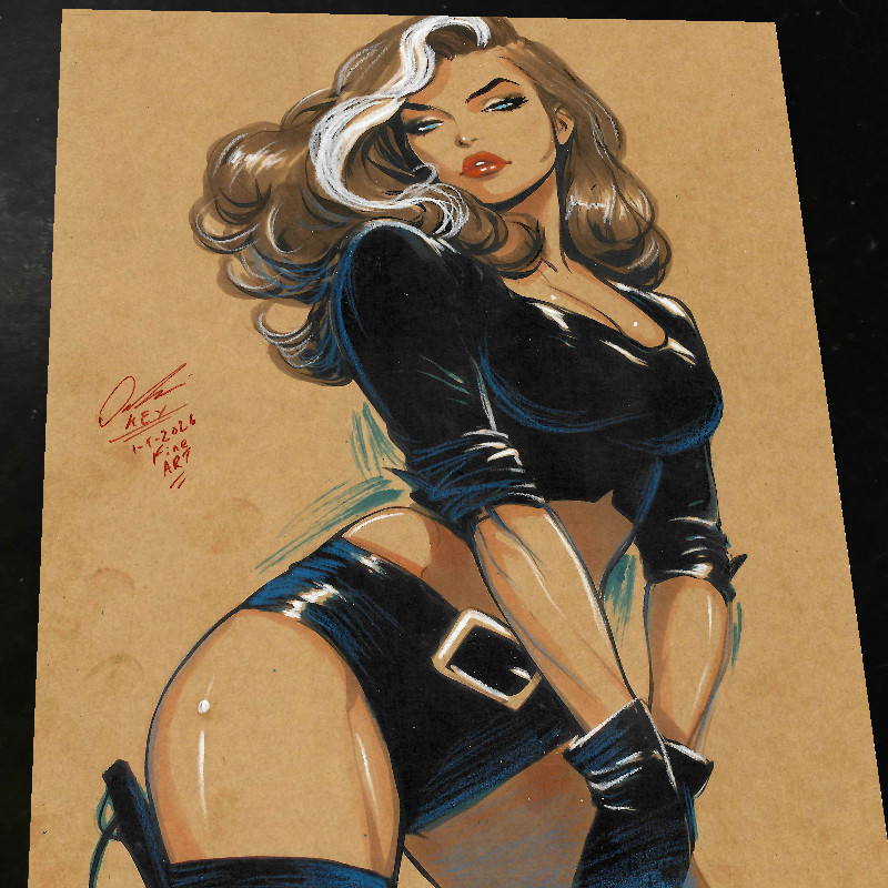 Rogue X-Men Art Print Signed 8.5x11 | Art by Keyeske