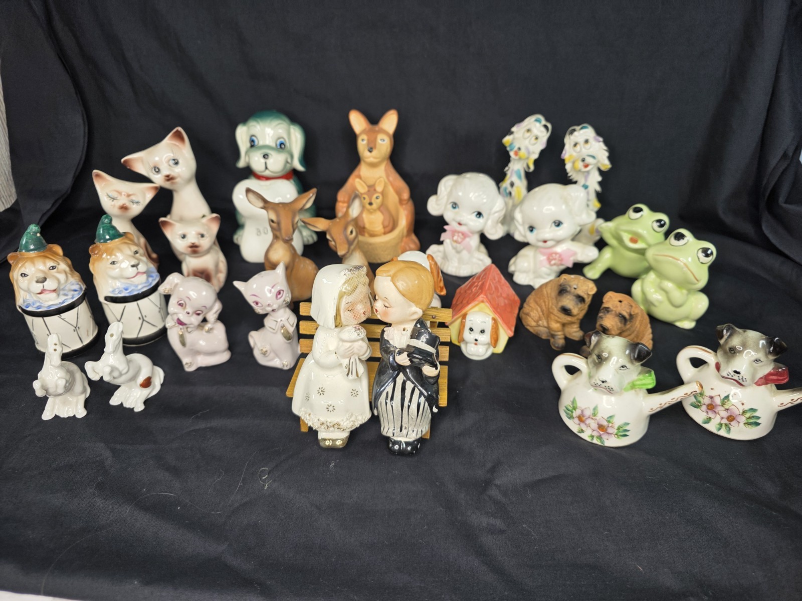 Vintage Japan & Taiwan Ceramic Salt Pepper Shakers. Cute Lot 14 Of Pair