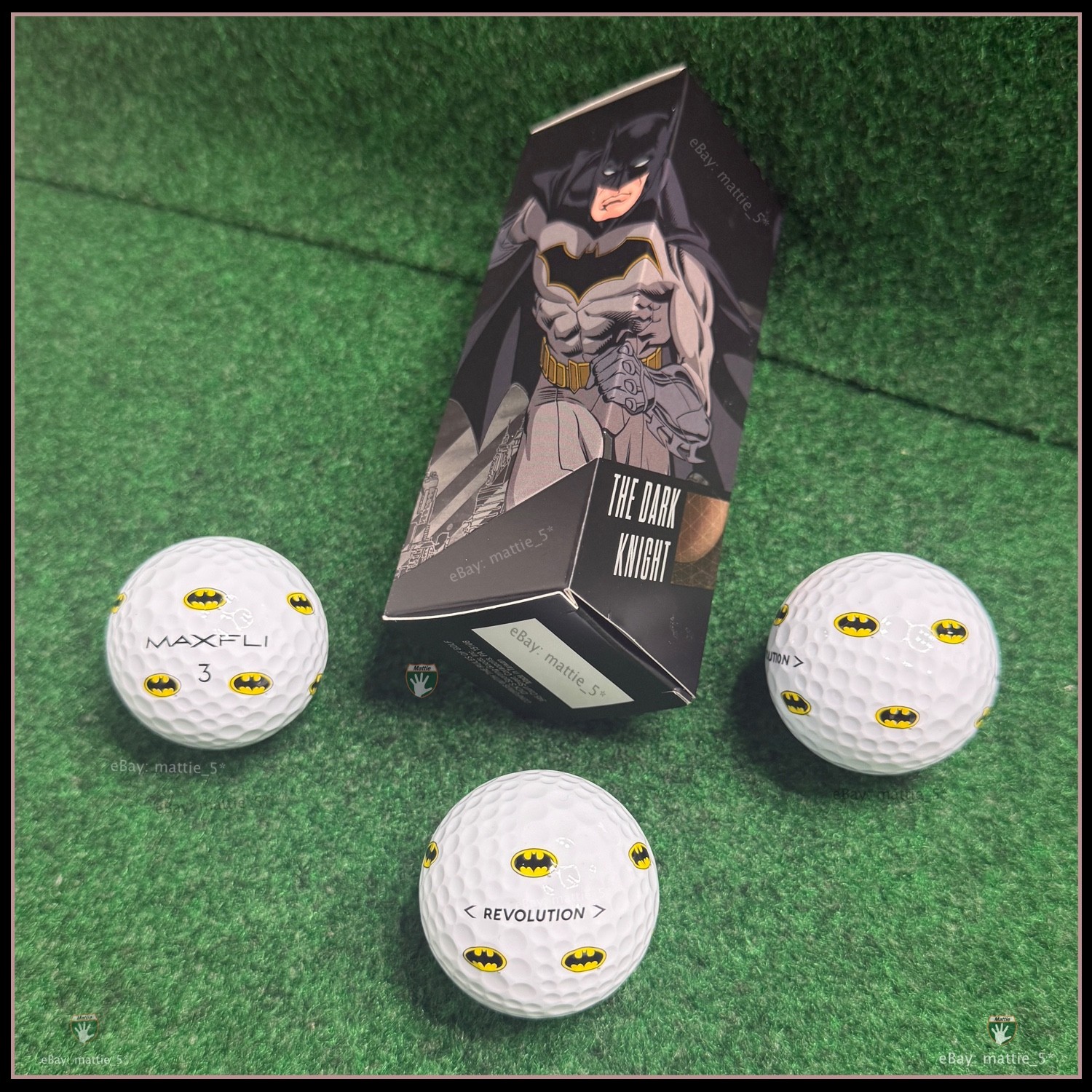 DC x Maxfli BATMAN Revolution Golf Balls - NEW Sleeve - 3 LIMITED EDITION BALLS