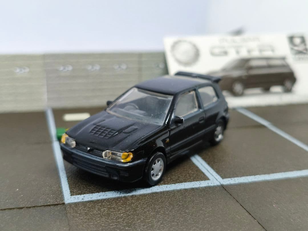 Nissan Pulsar GTI-R Mini Car 1/64 Black Ready to Display [Age 13+]