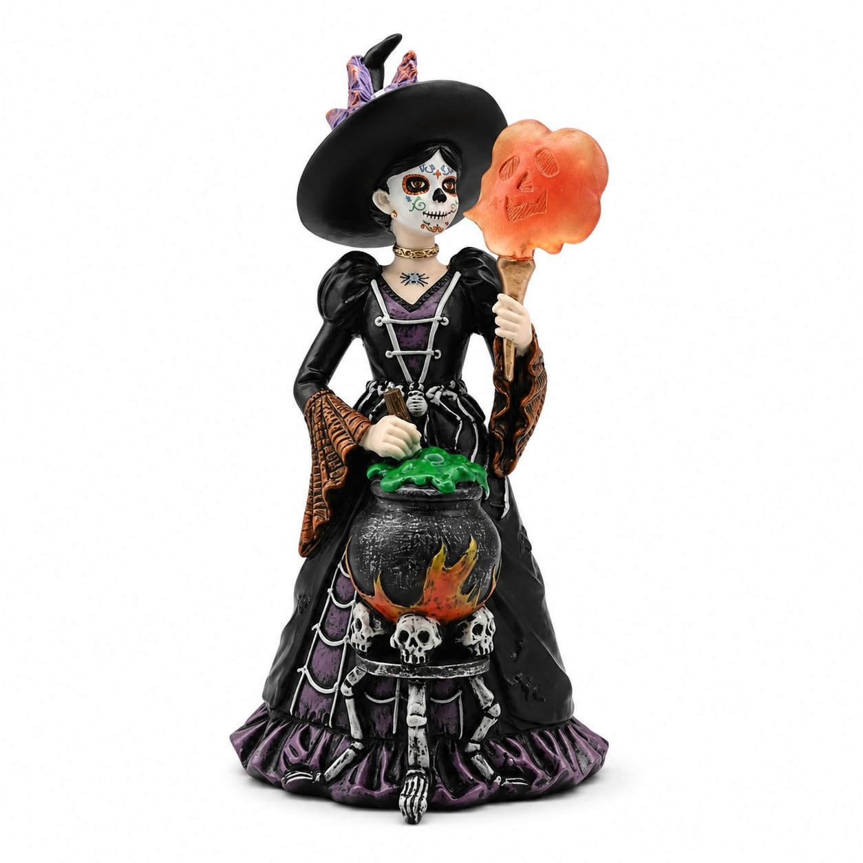 Comfy Hour 8 Inch Day of the Dead Witch Figurine, Catrina Decor