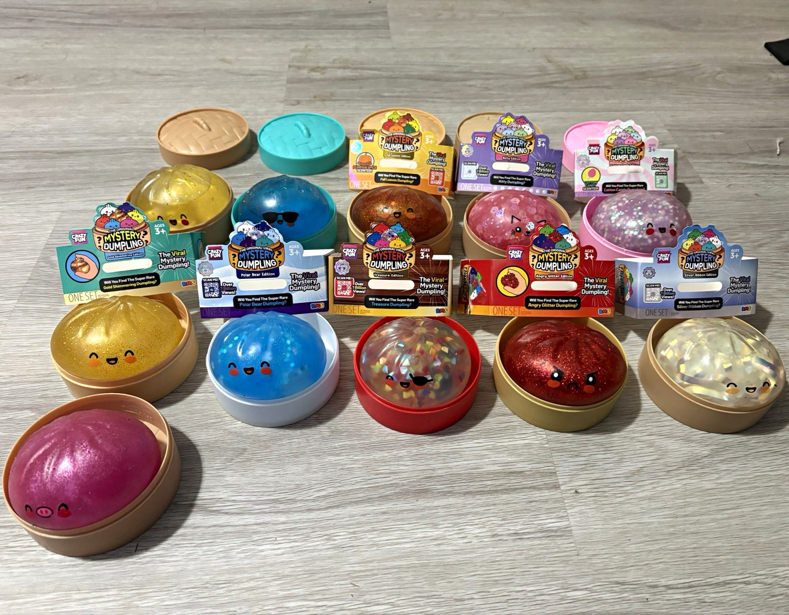 Crazy Fun Mystery Dumpling Blind Pack Squishy Figures Lot Multicolor Age 3+