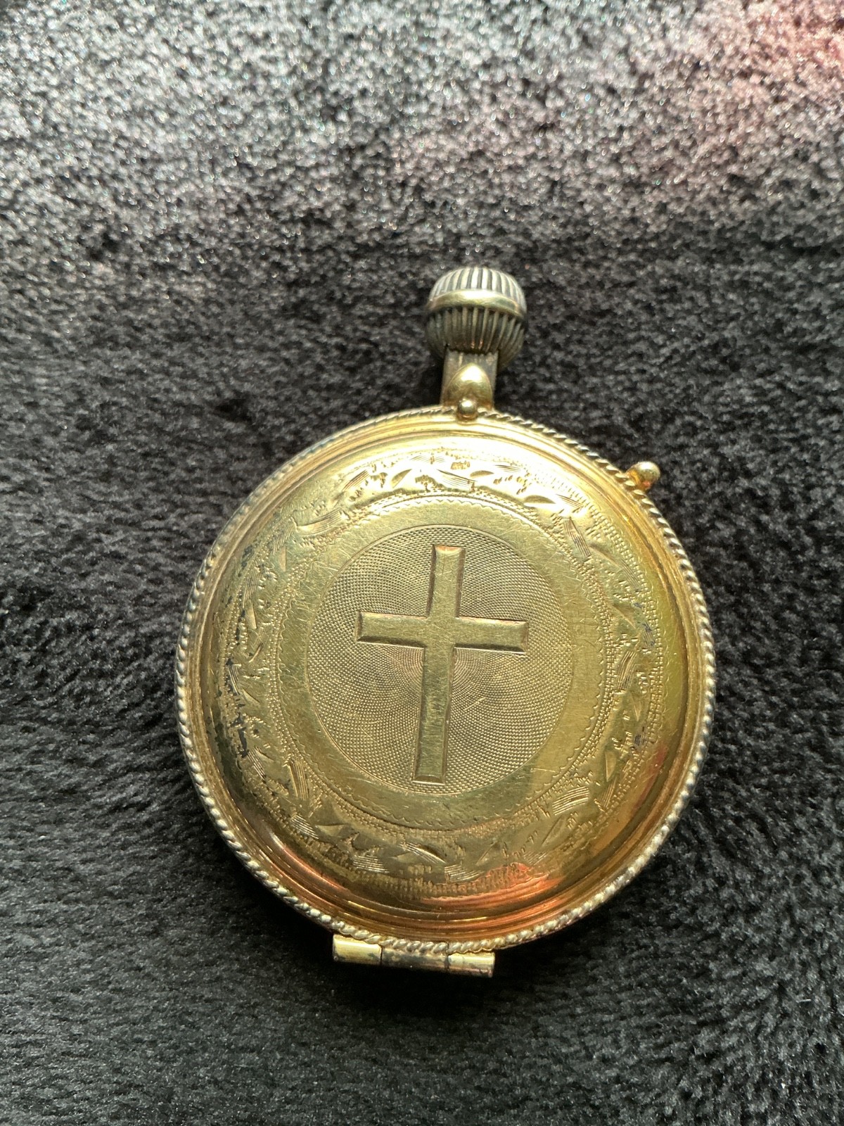 Antique Sterling Silver Pyx Vermeil Communion host holder Antique Sterling Silver Pyx Vermeil Communion host holder