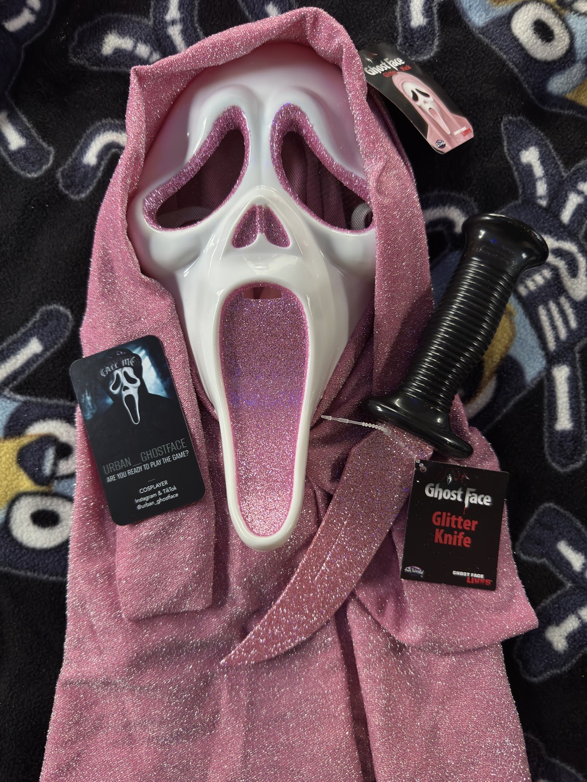 Viral Pink Glitter Ghost Face Slasher Set