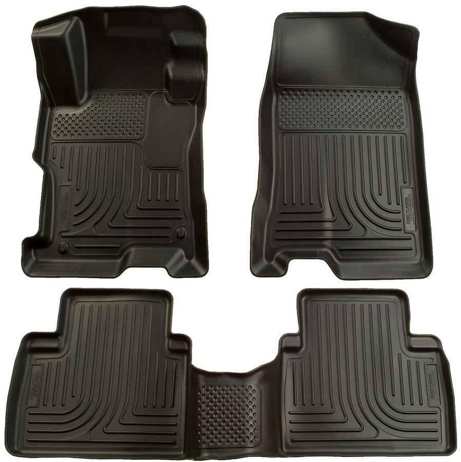 2006-2011 Honda Civic Front 2nd Row Floor Liners Black – Compatible Replacement