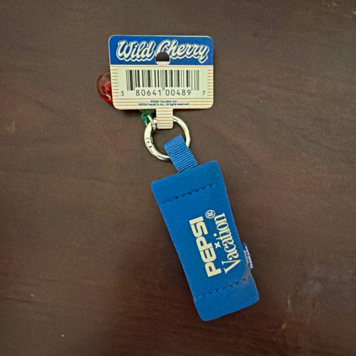 Pepsi Wild Cherry Vacation Soda Keychain, Blue Red Green White, Original 2026