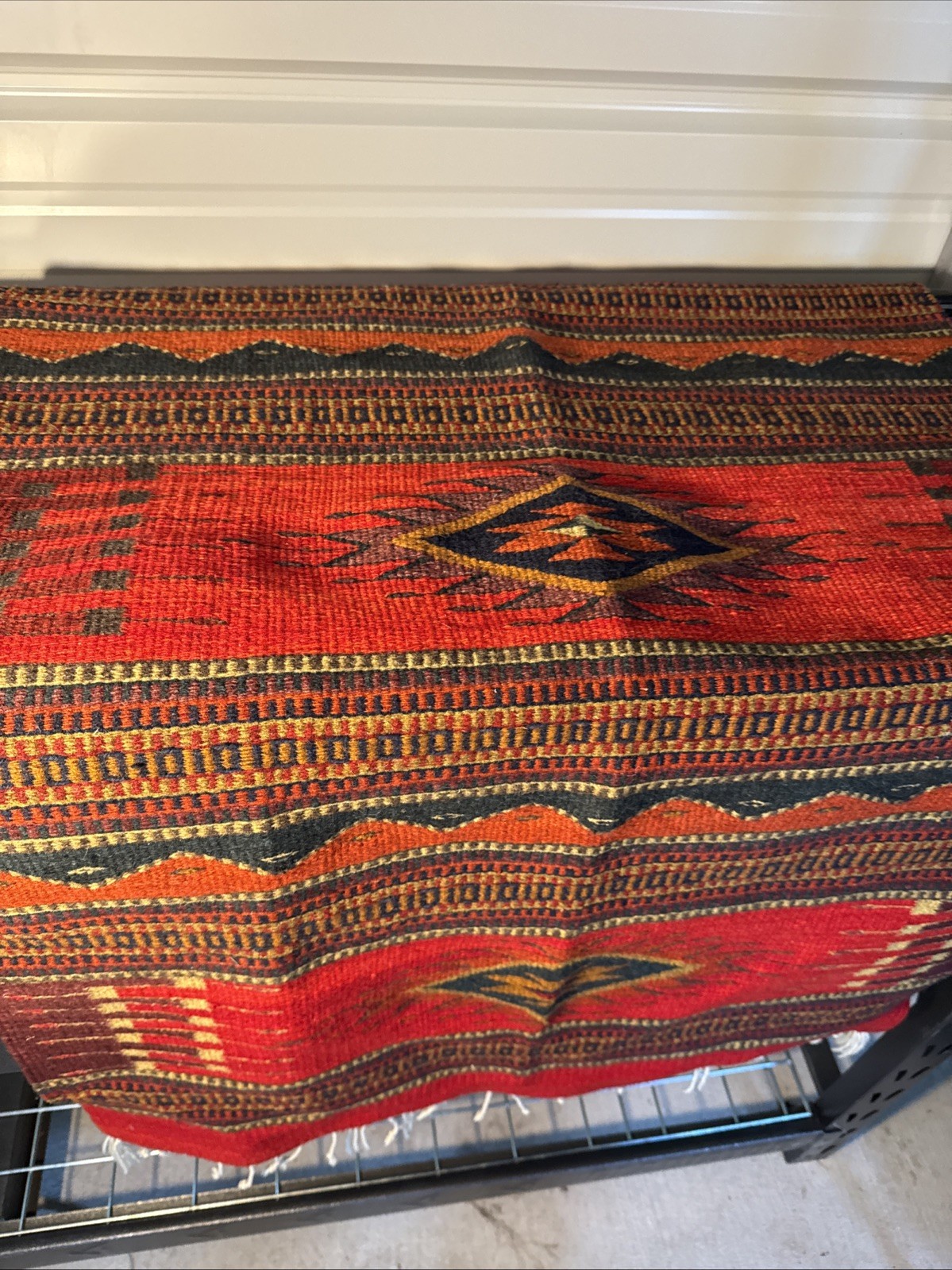 VINTAGE MEXICAN ZAPOTEC KILIM 5'3