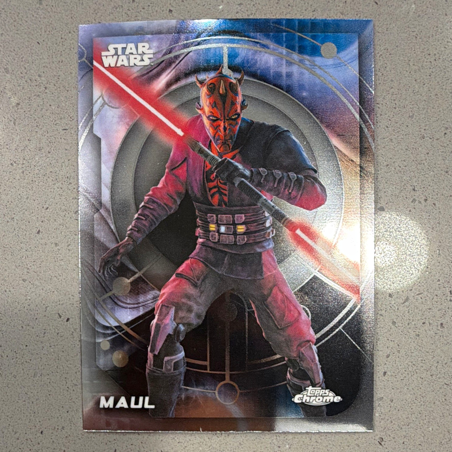 Topps 2024 Chrome Star Wars Maul - Shadow Lord Base Set Maul #146 Card