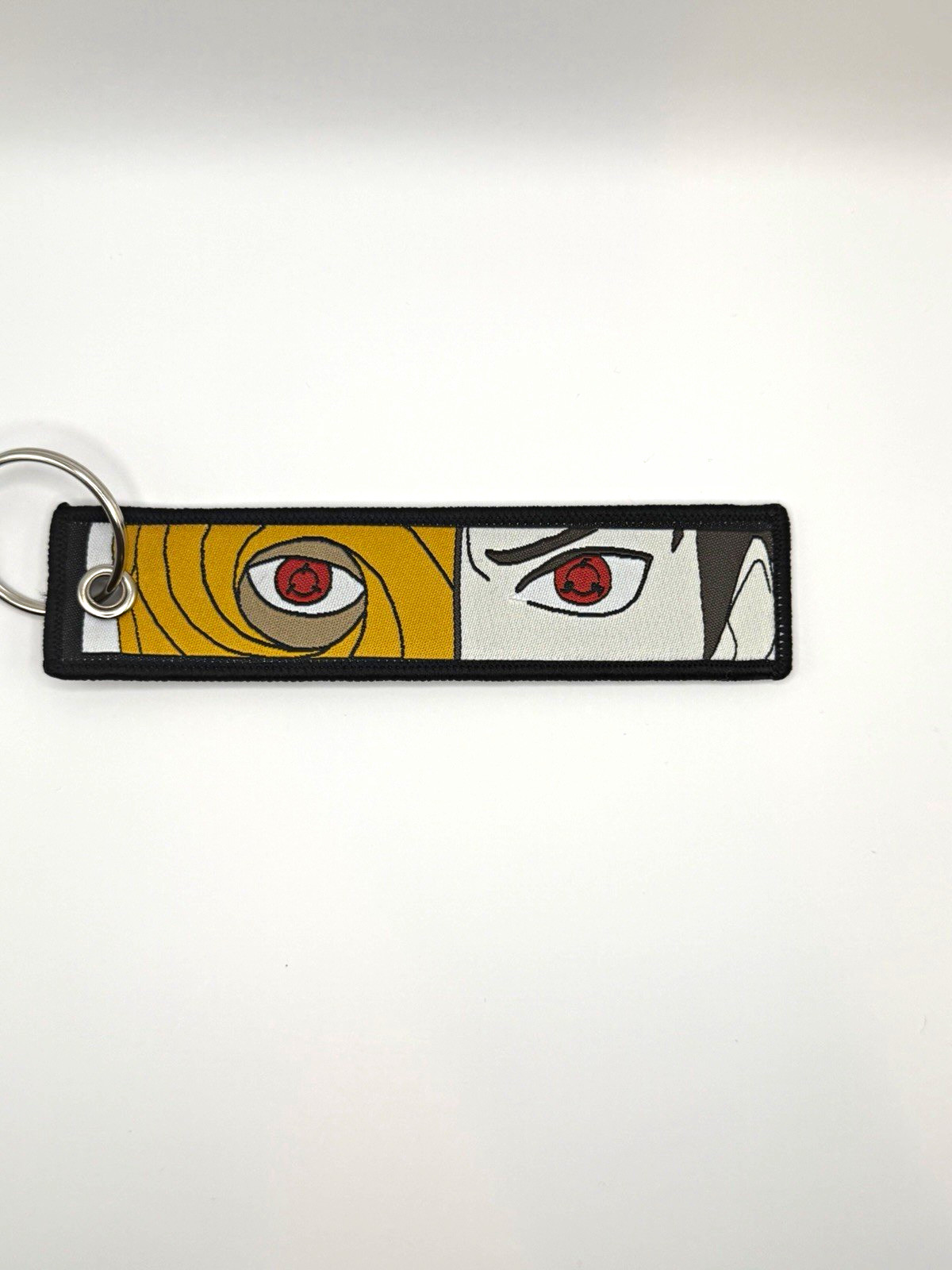Obito Akatsuki Naruto Shippuden Fabric Strap Keychain Keyring Black