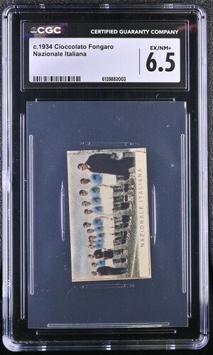 Fongaro Chocolate Football Figure c.1934 Italian National CGC 6.5
