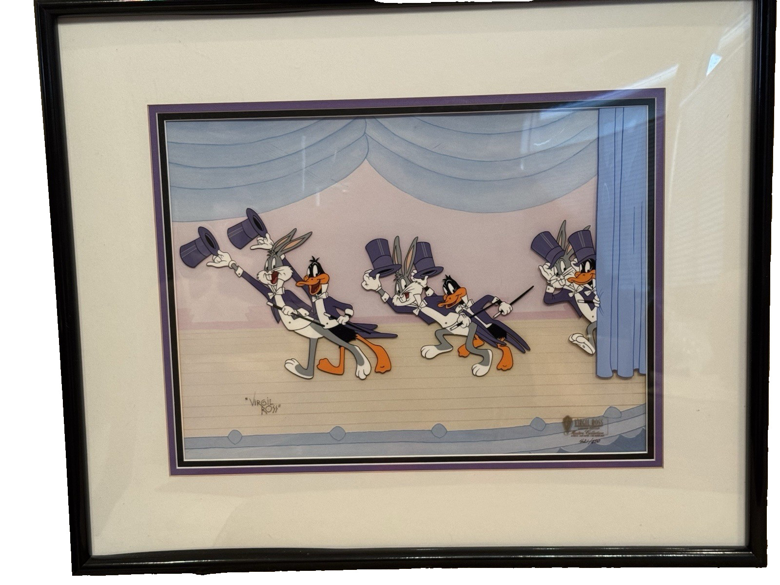 Warner Bros Cel Show Stoppers Virgil Ross Bugs Daffy  Duck Limited 421/500 Rare