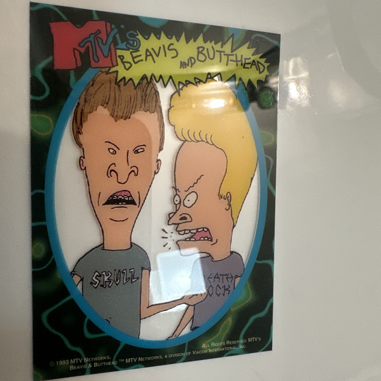 1993 Wizard Beavis and Butt-Head MTV Clear Acetate Promo Rookie Card NM RARE 1993 Wizard Beavis and Butt-Head MTV Clear Acetate Promo Rookie Card NM RARE
