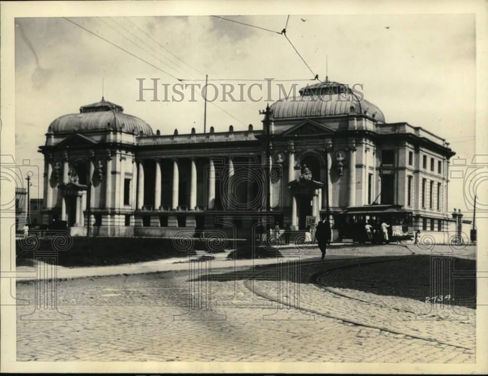 1929 Press Photo Mexican Federal Customs House, Vera Cruz held by Revolutionists