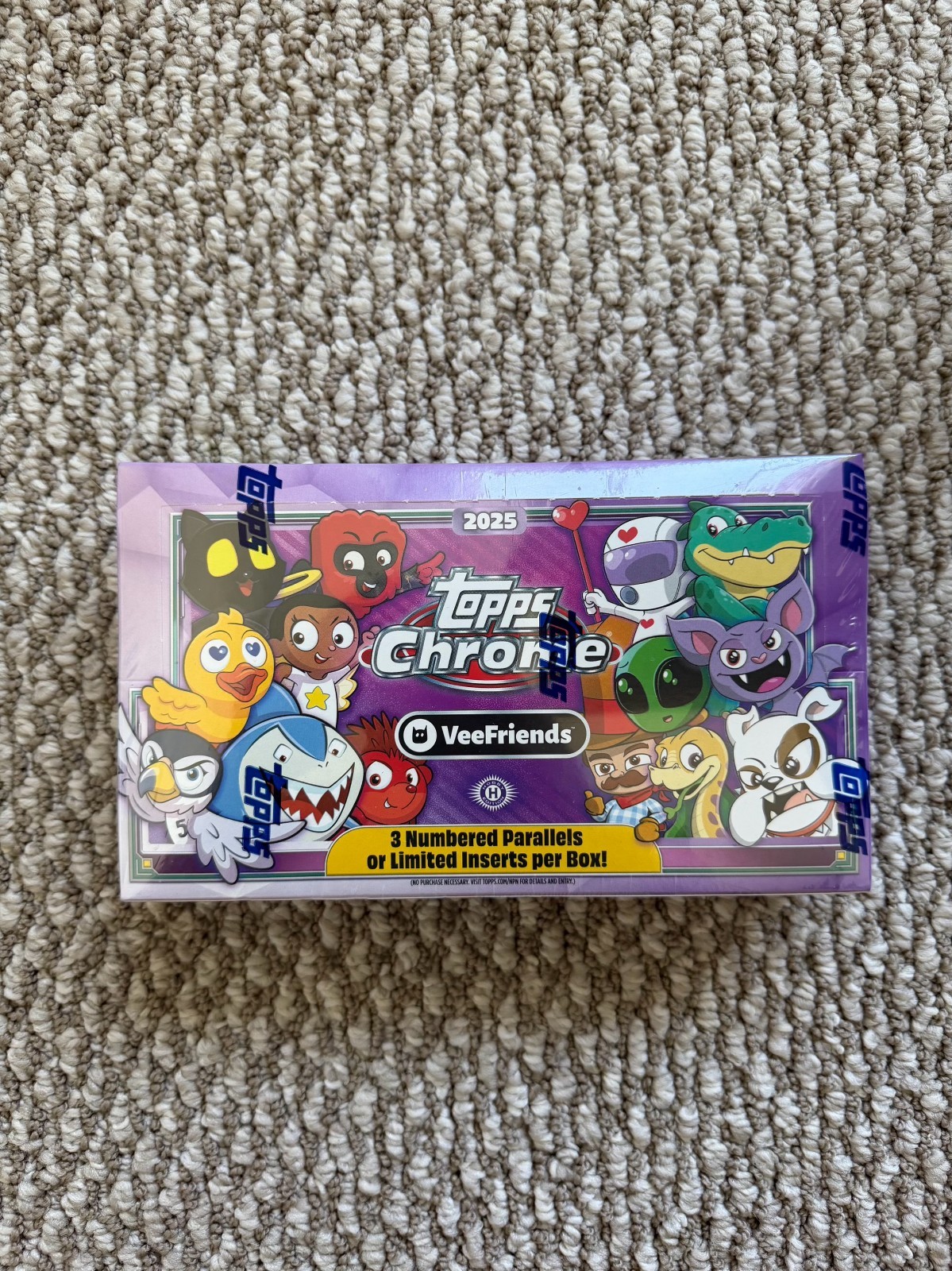2025 Topps Chrome VeeFriends Hobby Box Sealed 3 Numbered Parallels