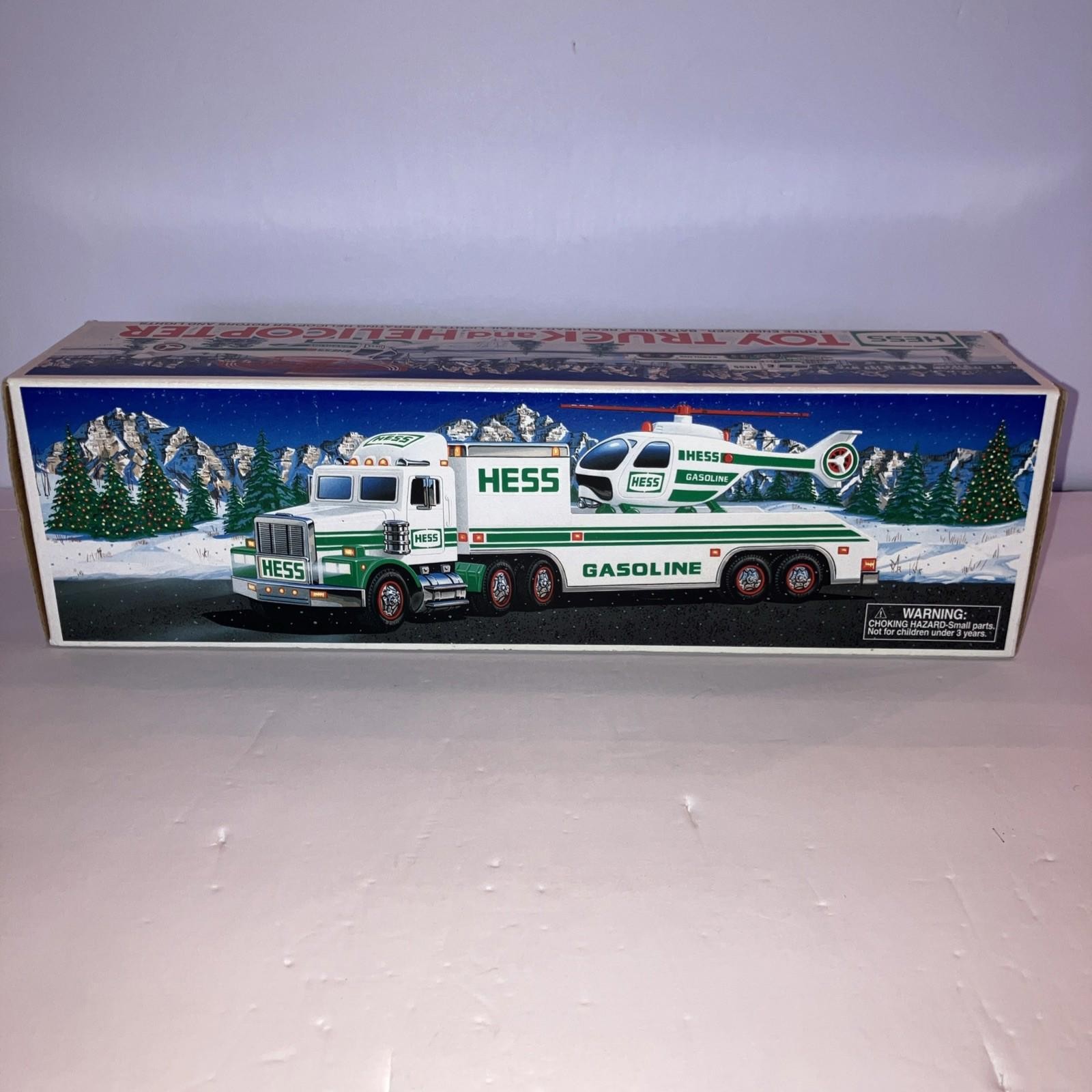 Vintage 1995 Hess Toy Truck and Helicopter NEW IN BOX