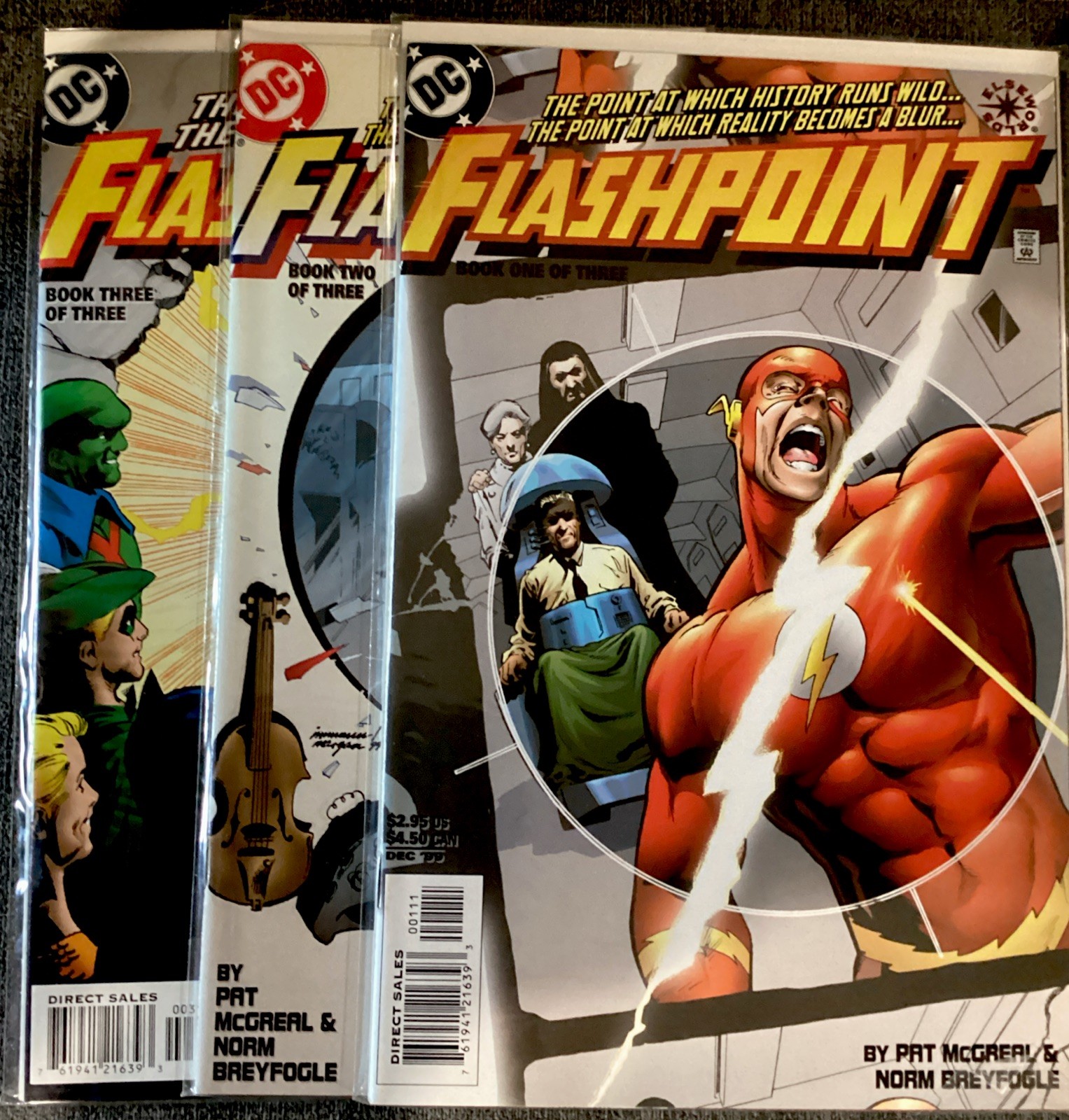 Flashpoint 1-3 Complete Series Full Run (DC Comics 1999-2000) Elseworlds
