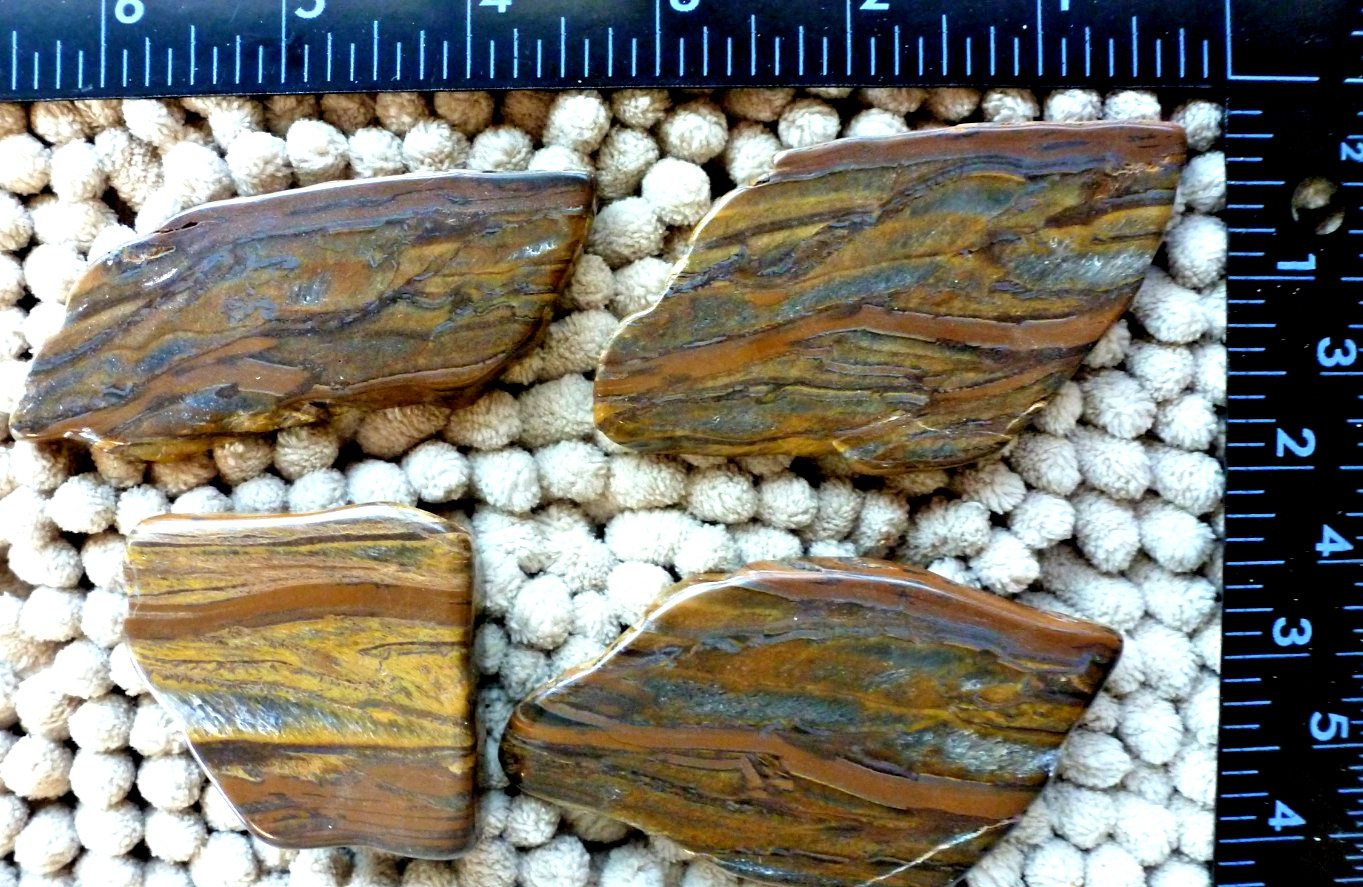 Genuine Tiger Iron Slab Polished Slices Stone Cabbing, Craft, Jewelry 9 oz.